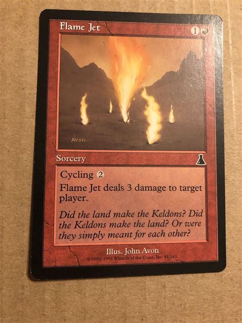 MTG FLAME JET Urza S Destiny Regular COMMON EBay