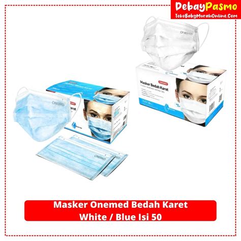 Jual MASKER EARLOOP BEDAH ONEMED MEDIS 3 PLY ISI 50 Shopee Indonesia