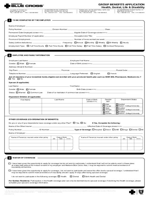 Fillable Online Group Benefits Enrolment Change Form Dezyne Ca Fax