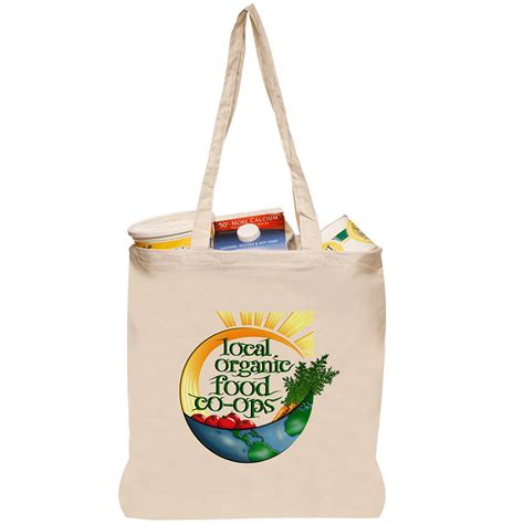 Personalized Natural Cotton Fiber Tote Bags Tot28 Discountmugs Printed Tote Bags