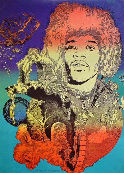 Jimi Hendrix Experience Vintage Concert Poster, Dec 5, 1967 at Wolfgang's