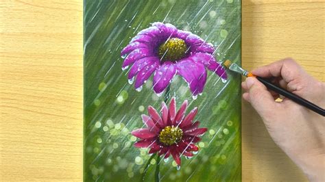 Rainy Day Painting Acrylic Painting For Beginners Step By Step 233