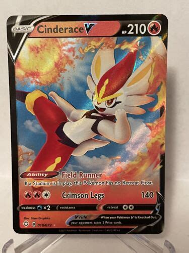 Cinderace V 18 72 Ultra Rare Shining Fates Pokemon TCG Near Mint EBay