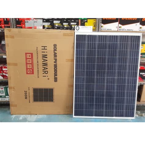 Jual SOLAR PANEL POLY HIMAWARI 200 WP PANEL SURYA Indonesia Shopee