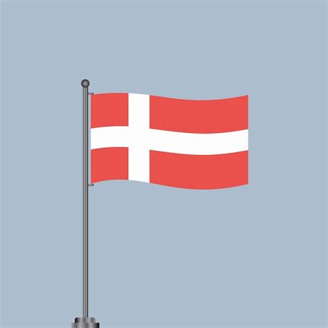 Premium Vector Illustration Of Denmark Flag Template