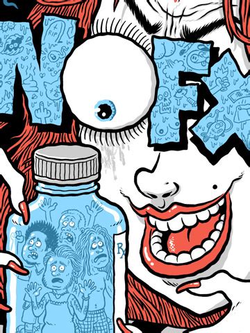 Nofx Gig Poster Michael Hacker Illustration