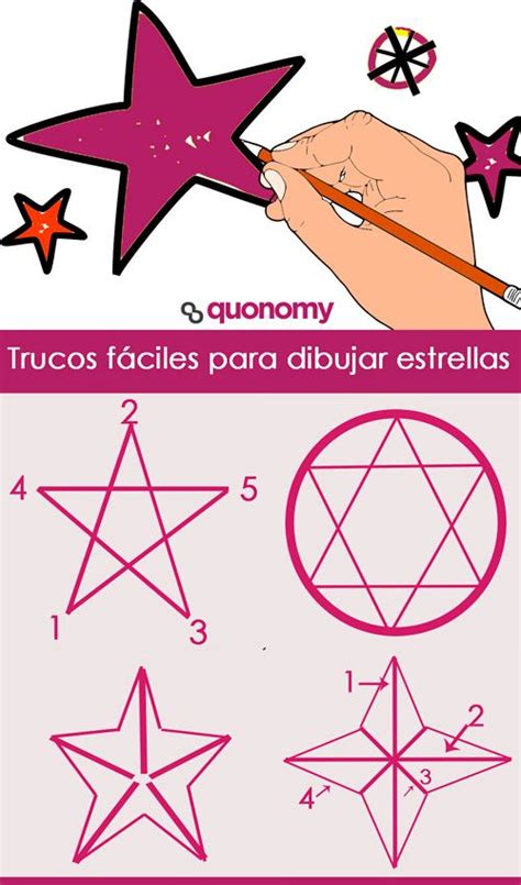 Cómo Dibujar Una Estrella 5 Trucos Fáciles Dibujos De Estrellas Trucos Para Dibujar Estrellas