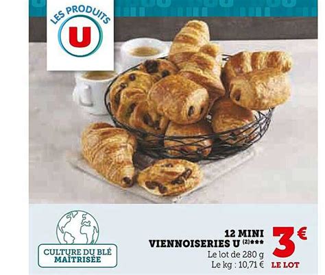 Promo 12 Mini Viennoiseries U Chez U Express ICatalogue Fr