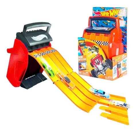Hot Wheels Set En Porta Autitos Lanzador De Autos El Rey Cuotas Sin Inter S