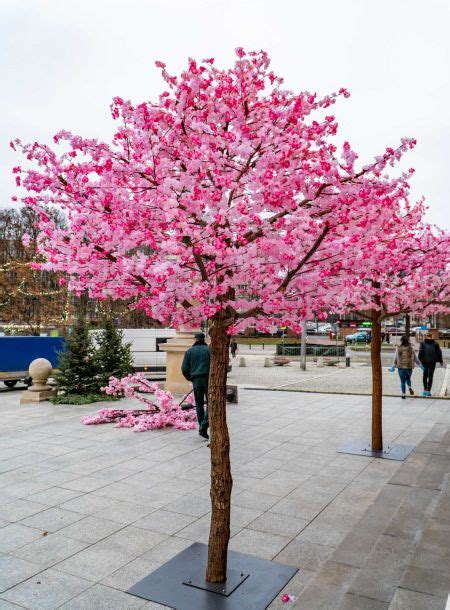 Kwitn Ce Sztuczne Drzewa Wi Ni Na Event W Warszawie Orchidea