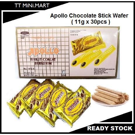 Apollo Chocolate Stick Wafer G X Pcs Shopee Malaysia