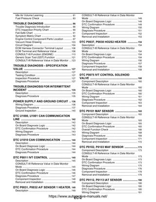 Engine Control System Diagnosis Guide | PDF