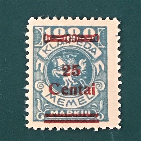 Memel 1923 25 Centai With Overprint Type IIe Expertised Catawiki