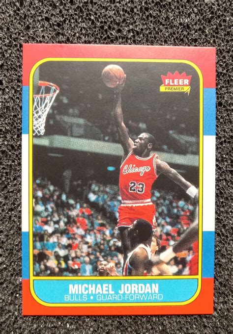 Michael Jordan Fleer Rookie Card Reprint Mint Condition Etsy