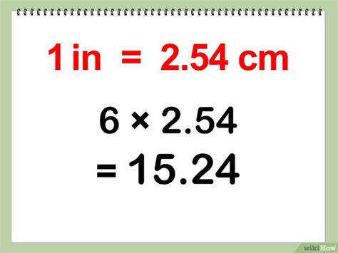 Comment Convertir Des Pouces En Centimètres 6 étapes