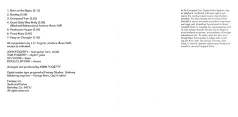 Creedence Clearwater Revival Bayou Country [booklet fr] | CD Covers