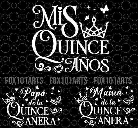 Mis Quince Svg Png Bundle Mis Quince Squad Svg Quinceañera Svg Mis