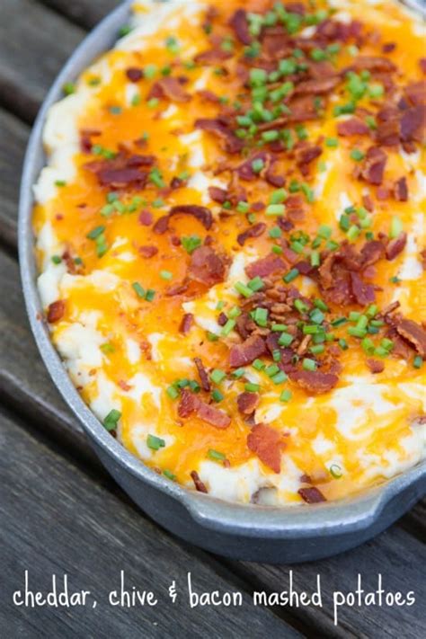 Cheesy Chive And Bacon Mashed Potatoes