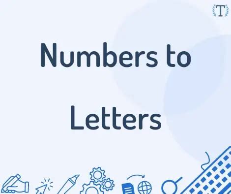 Numbers To Letters Converter