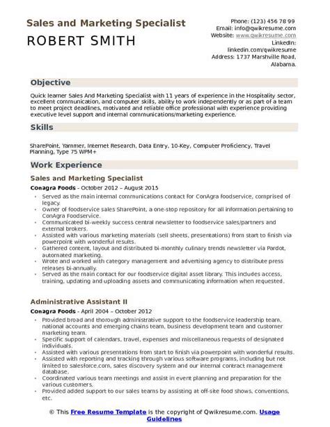 Sales And Marketing Resume Samples Page 2 Of 8 2021 Resumekraft Riset