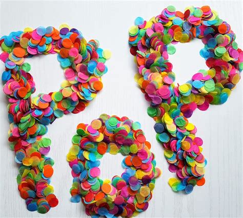 Biodegradable Confetti Bright Rainbow Confetti Mix Perfect Etsy