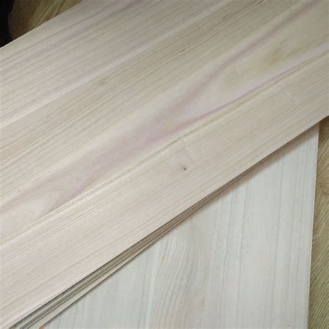 3 55mm Paulownia Hardwood Solid Wooden Panels Natural Color Lightweight