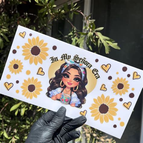 Uv Dtf Wrap Chicana Latina Mexicana Senora Etsy