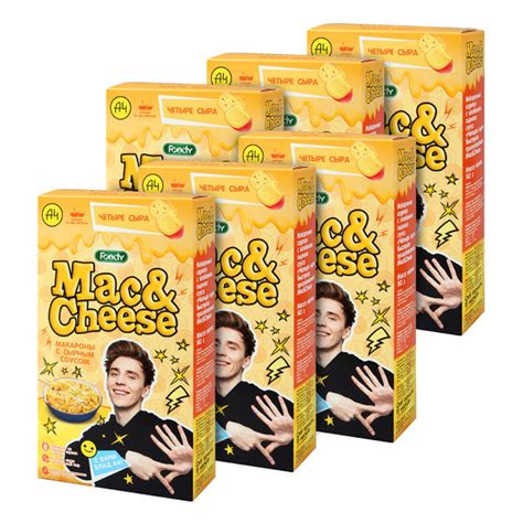 Макароны с сырным соусом Foody Mac&Cheese Четыре сыра, 143г х 6шт ...