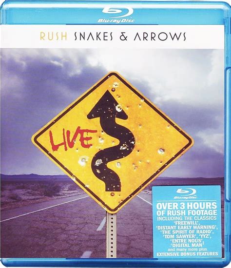 Rush Snakes Arrows Live Reino Unido Blu Ray Amazon Es Rush