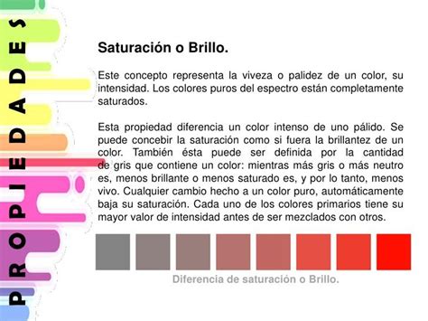 Saturación o brillo de un color https es slideshare net DanielaLPA