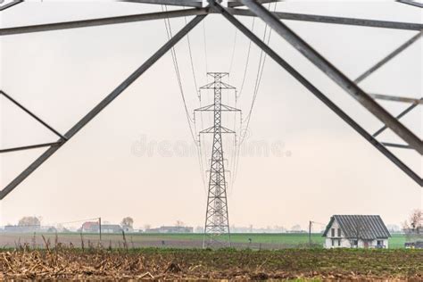 High Voltage Overhead Power Line Power Pylon Steel Lattice Tower