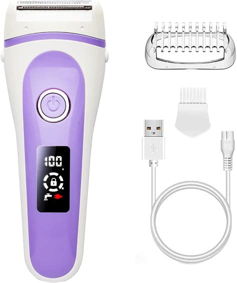 Lady Shaver Bikini Trimmer Wet Dry Rechargeable Cordless Painless Electric Razor For Women