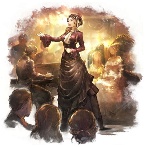 Eleonora Art Octopath Traveler Champions Of The Continent Art Gallery Game Character Design