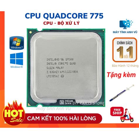 CPU QuadCore Q9650 Q9550 Q6600 cho main 775 | Shopee Việt Nam