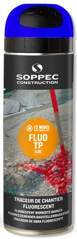 Traceur De Chantier Fluorescent Tp Bleu Soppec Loxam