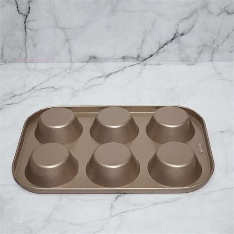 Jual Suncity Muffin Cupcake 6s Baking Pan Loyang Sekat Bulat Di