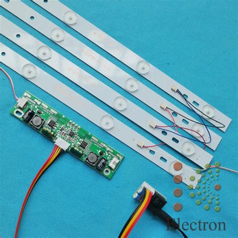 4pcs 615mm Led Backlight Lamps Kit Aluminum Board W Optical Lens