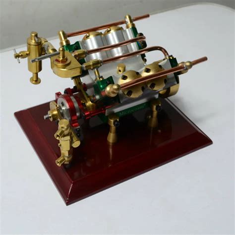 Live Steam Engine* V 4 Cylinder Steam Engine-in DC Motor from Home ...