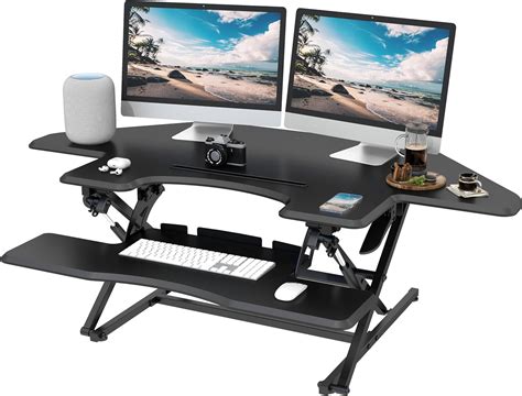 Amazon Lubvlook 47 Inch Corner Standing Desk Converter Height