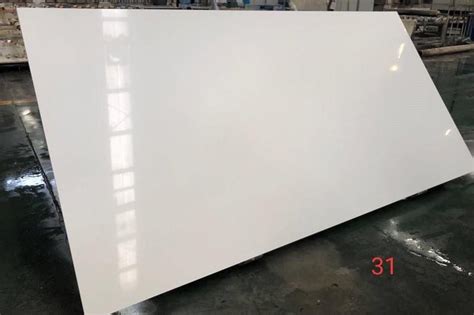 Pure White Artificial Marble Slabs Kjstone China Manufacturer