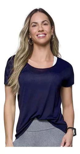 Camiseta Dry Fit Micro Furos Feminina Moda Fitness Selene