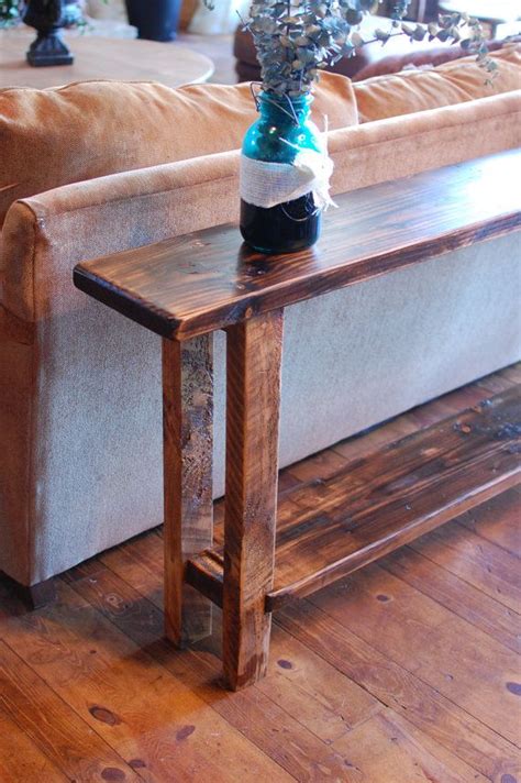 20 Rustic Wood Sofa Table Homyhomee