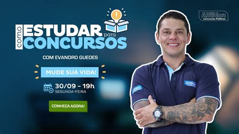 Como Estudar Para Concursos Evandro Guedes AO VIVO AlfaCon