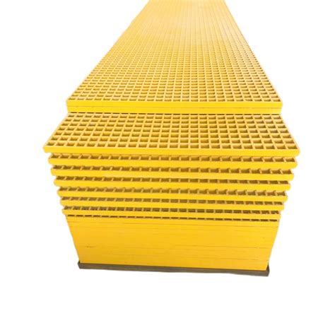 Fire Resistance Fiberglass Grating Stair Treads Fibergrate Cutting