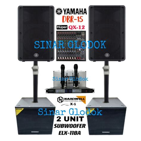 Jual Paket Sound System Outdoor Yamaha Dbr Hardwell Elx A Mixer