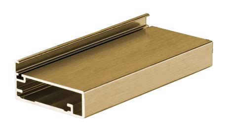 Профиль фасадный 45х20, фасад 3 мм, под стекло 4 мм ЗОЛОТО (L- 2,9 м) в ...