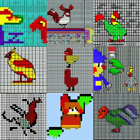 Pixel Art Of A Chicken Sprite Pixel Art SNES NES Stable