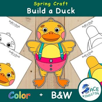 Spring Craft: Build a Duck | Paper Crafting Activity by Ace Kingston