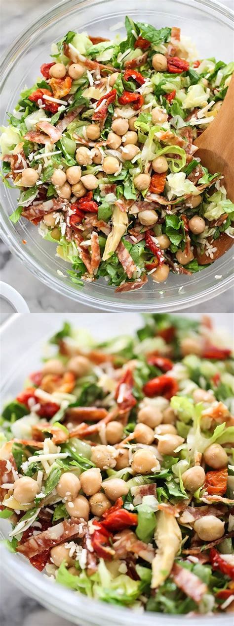 La Scala Inspired Chopped Salad With Marinated Chickpeas Italian