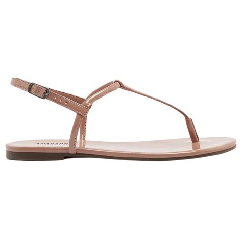 Sandália Anacapri Rasteira Tiras Finas Feminina Nude Sapattu Mania Loja de Sapatos Online e